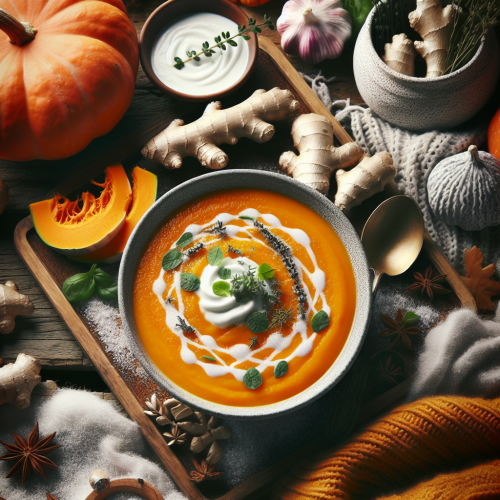 Receita de Sopa de Abóbora com Gengibre: Conforto e Sabor no Inverno