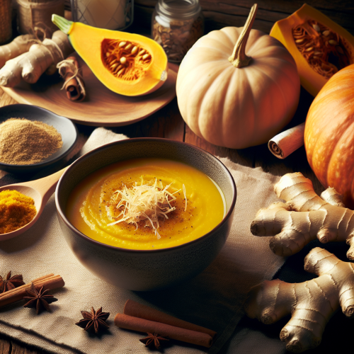 Sopa de Abóbora com Gengibre: Uma Delícia Saudável para o Inverno